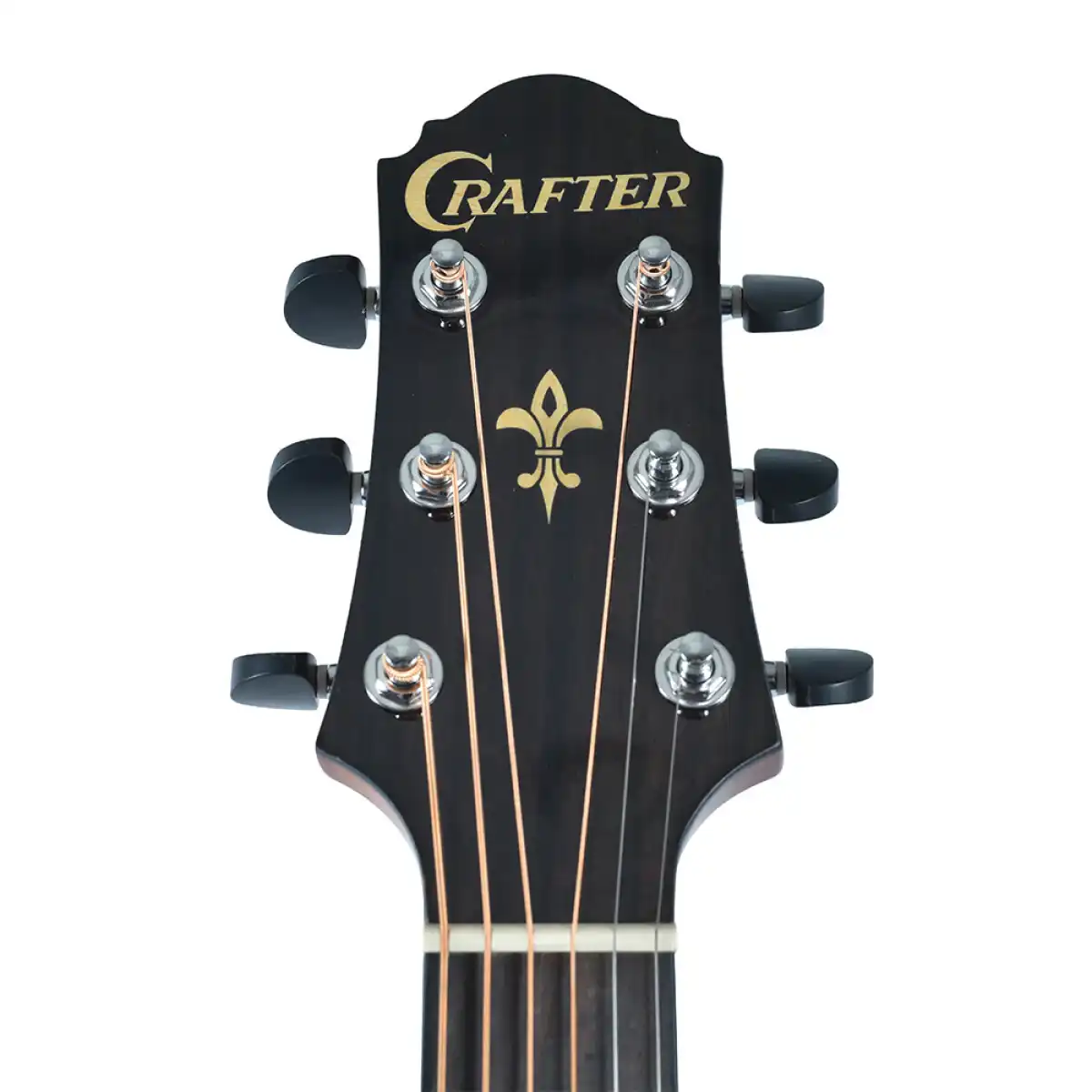 Crafter HG250-CE-BR Silver Series 250 Cutaway Grand Auditorium Acoustic-Electric Guitar - Brown - Image 7