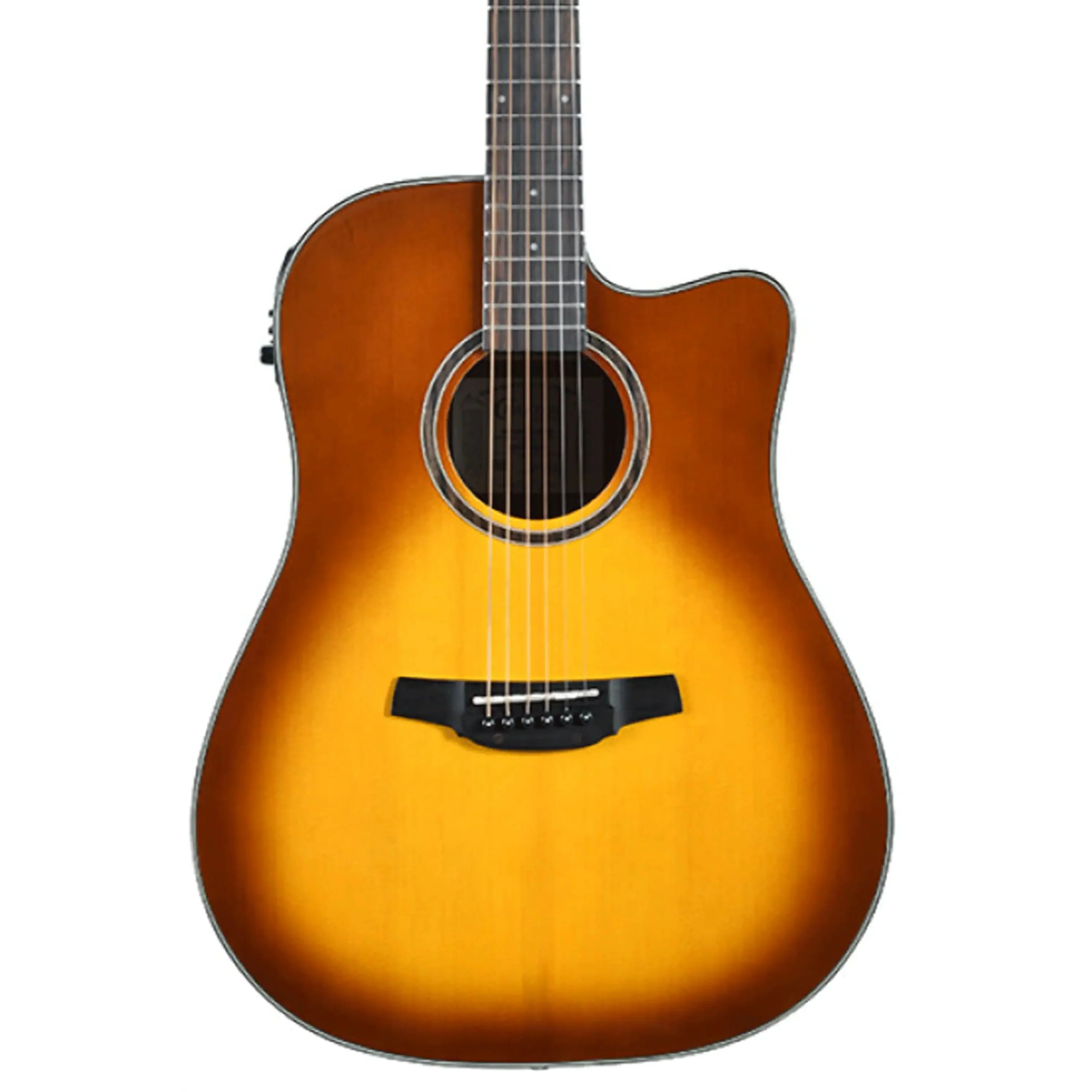 Crafter HG250-CE-BRS Silver Series 250 Cutaway Grand Auditorium Acoustic-Electric Guitar - Brown Sunburst
