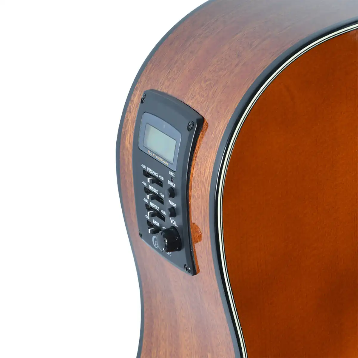 Crafter HG250-CE-BRS Silver Series 250 Cutaway Grand Auditorium Acoustic-Electric Guitar - Brown Sunburst - Image 5