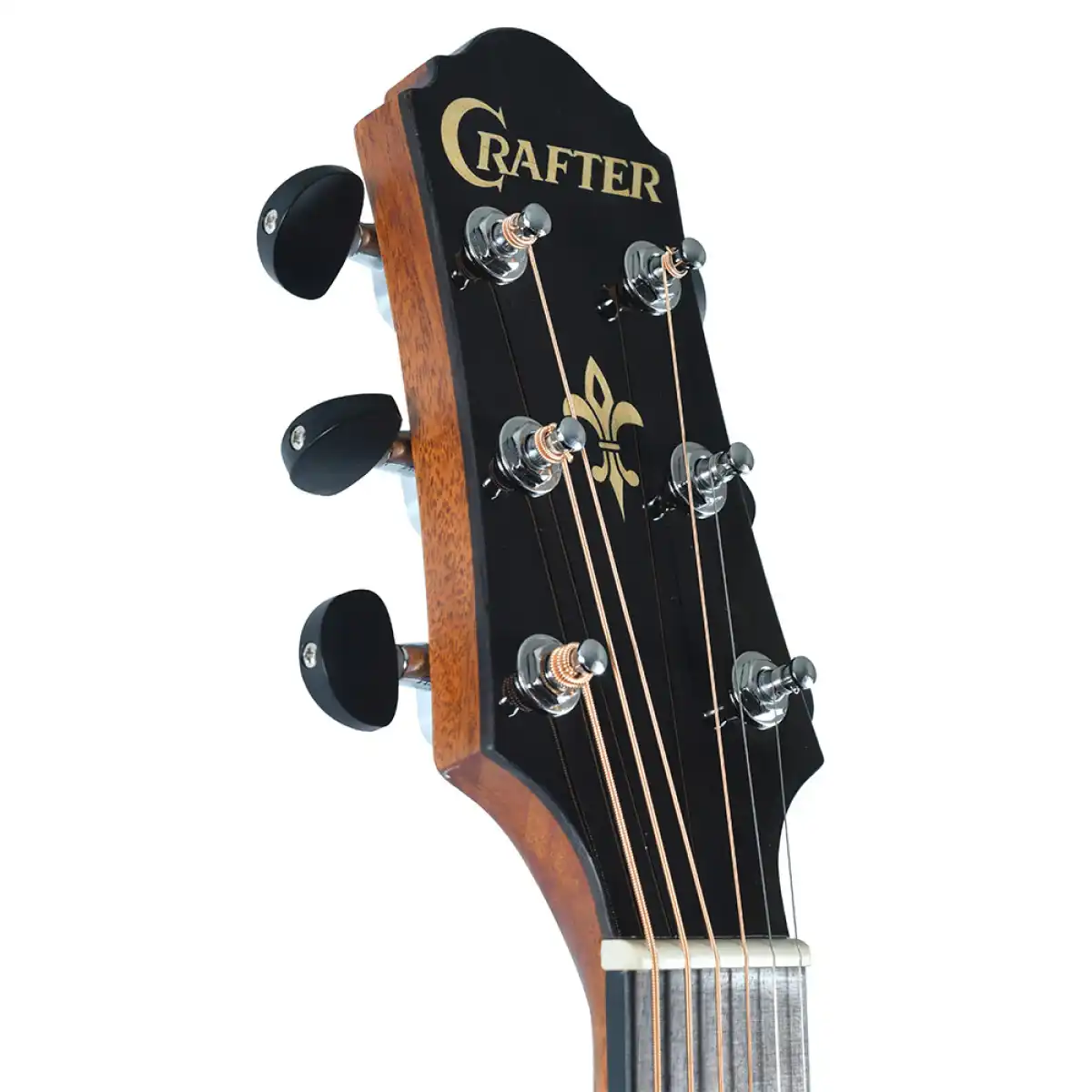 Crafter HG250-CE-BRS Silver Series 250 Cutaway Grand Auditorium Acoustic-Electric Guitar - Brown Sunburst - Image 6