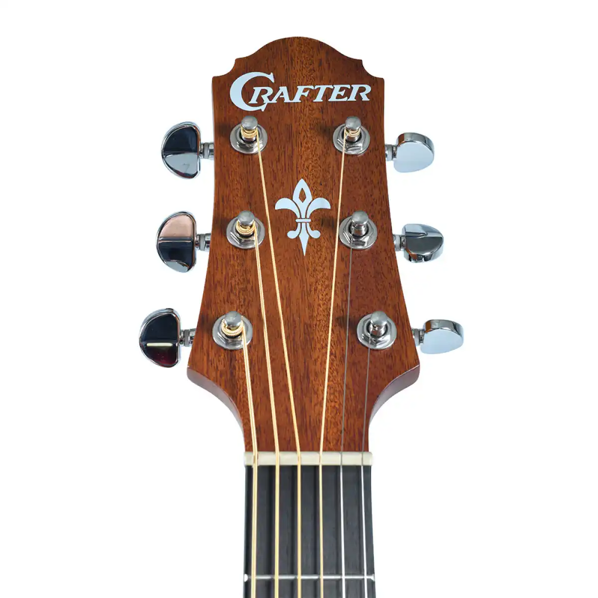 Crafter HJ100-CE-BR Jumbo Cutaway Acoustic-Electric Guitar - Brown - Image 7