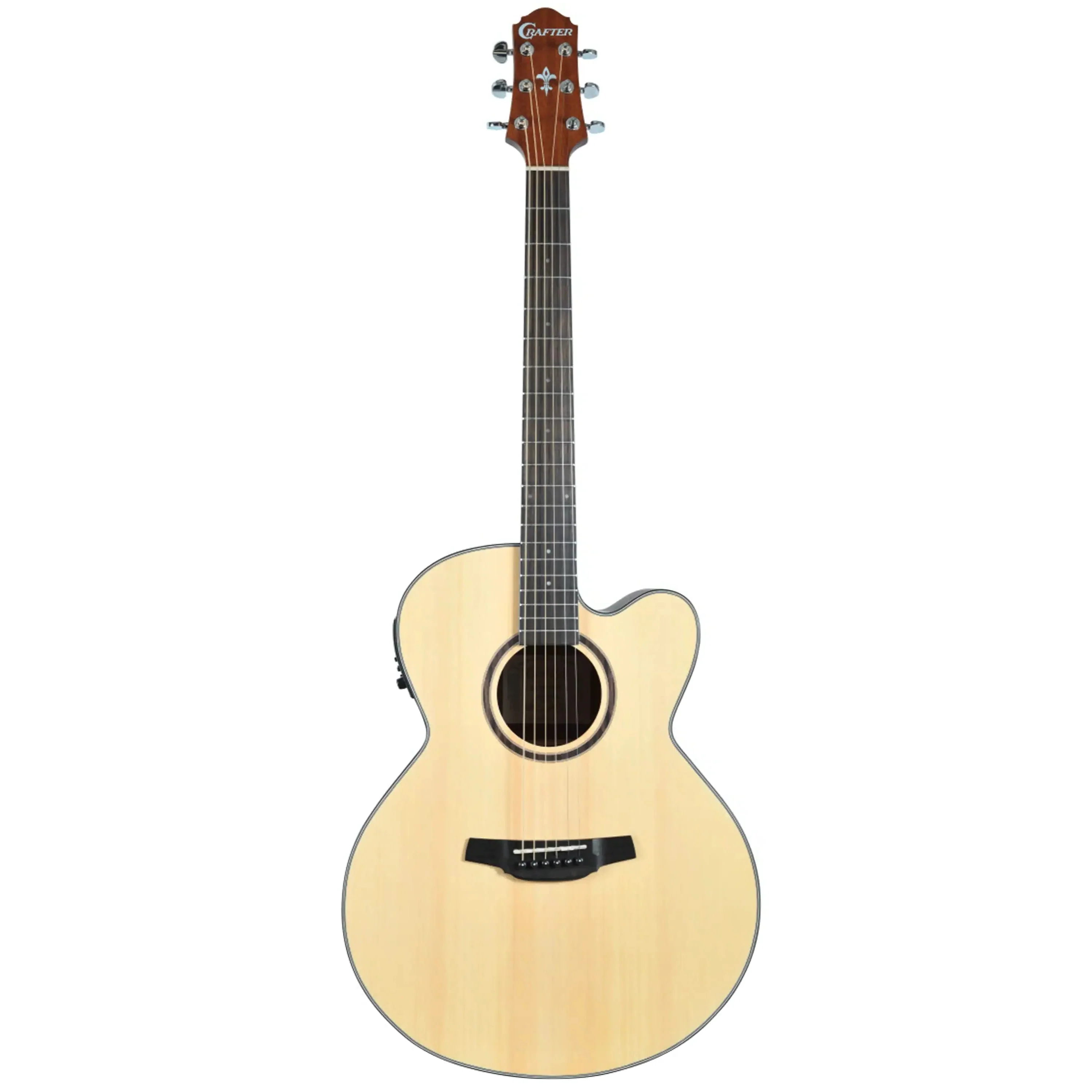 Crafter HJ100-CE-N Jumbo Cutaway Acoustic-Electric Guitar - Image 2
