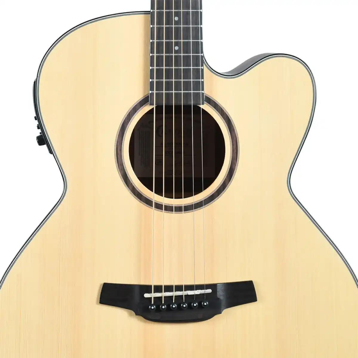 Crafter HJ100-CE-N Jumbo Cutaway Acoustic-Electric Guitar - Image 3