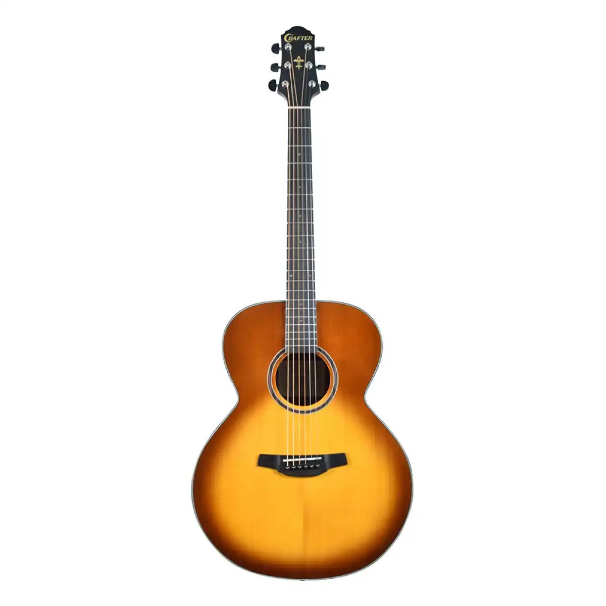Crafter HJ250-BRS Silver Series 250 Jumbo Acoustic Guitar - Brown Sunburst - Image 3