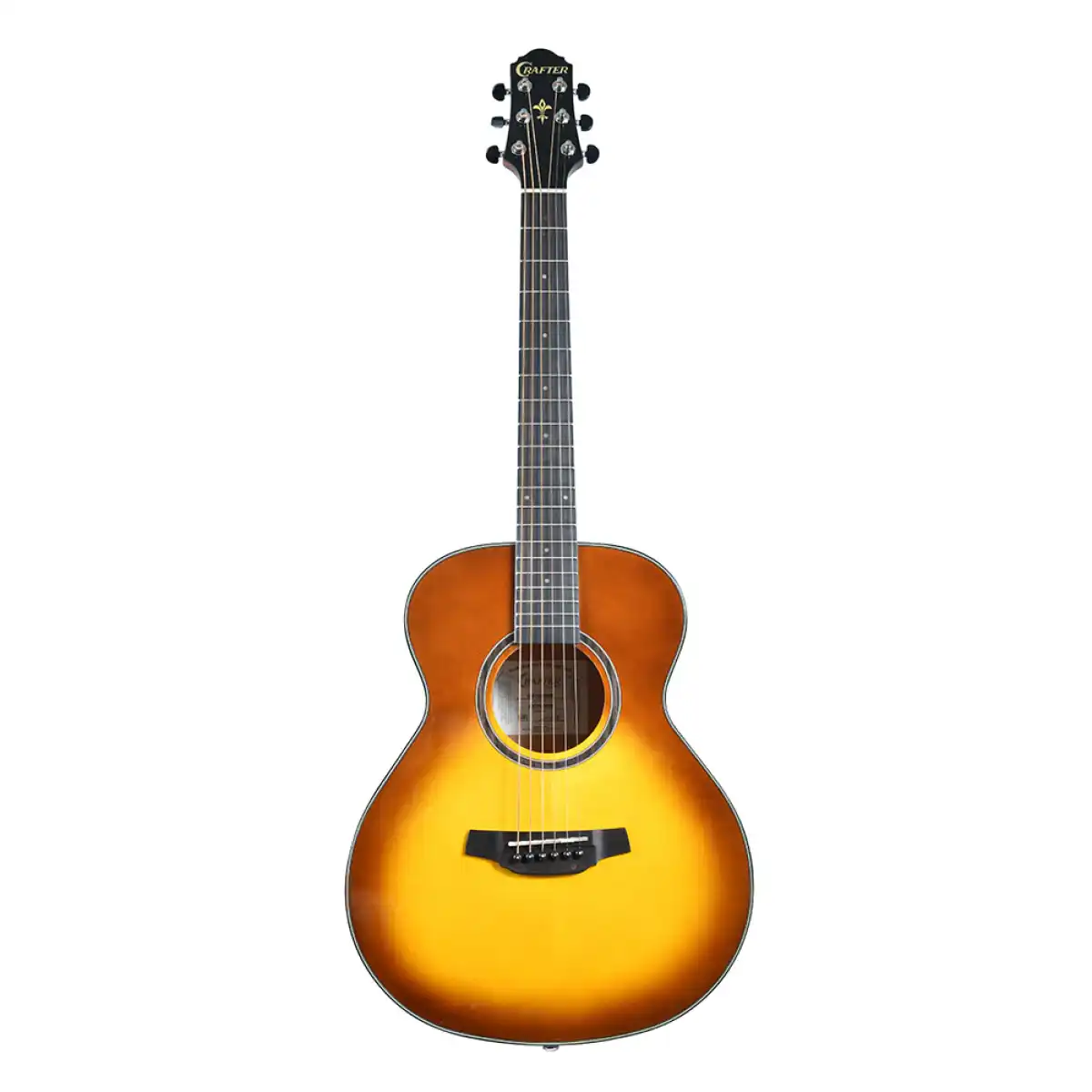 Crafter HM250-BRS Silver Series 250 Mini 3/4 Acoustic Guitar - Brown Sunburst - Image 3