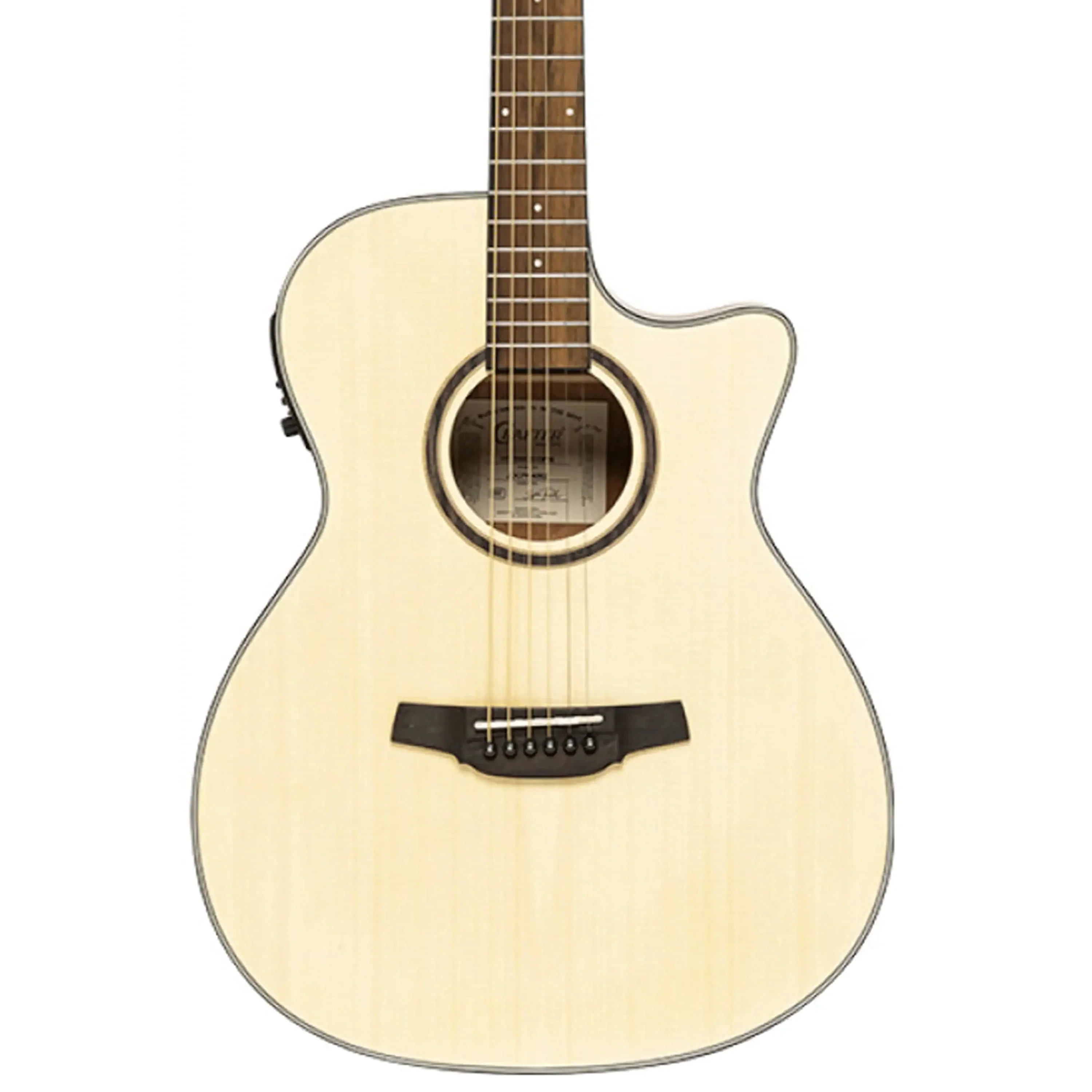 Crafter HT100-CE-N Silver Series 100 Orchestra Cutaway Acoustic-Electric Guitar