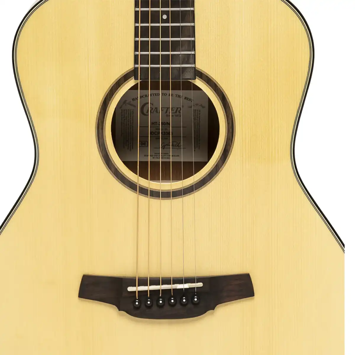Crafter HT250-N Silver Series 250 Orchestra Acoustic Guitar - Image 5