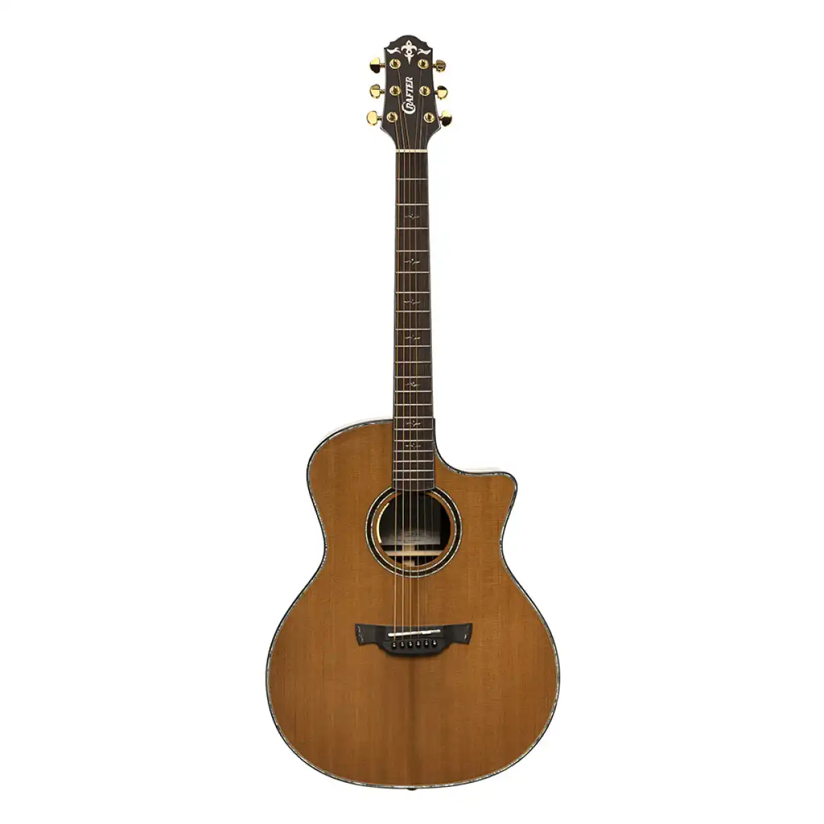 Crafter LX G-2000CE Cutaway Grand Auditorium Acoustic-Electric Guitar - Image 3