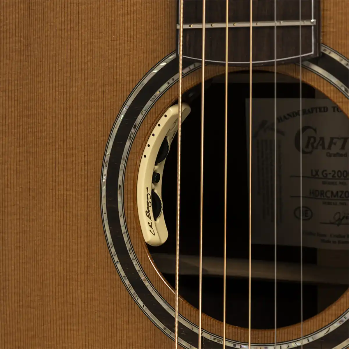 Crafter LX G-2000CE Cutaway Grand Auditorium Acoustic-Electric Guitar - Image 7