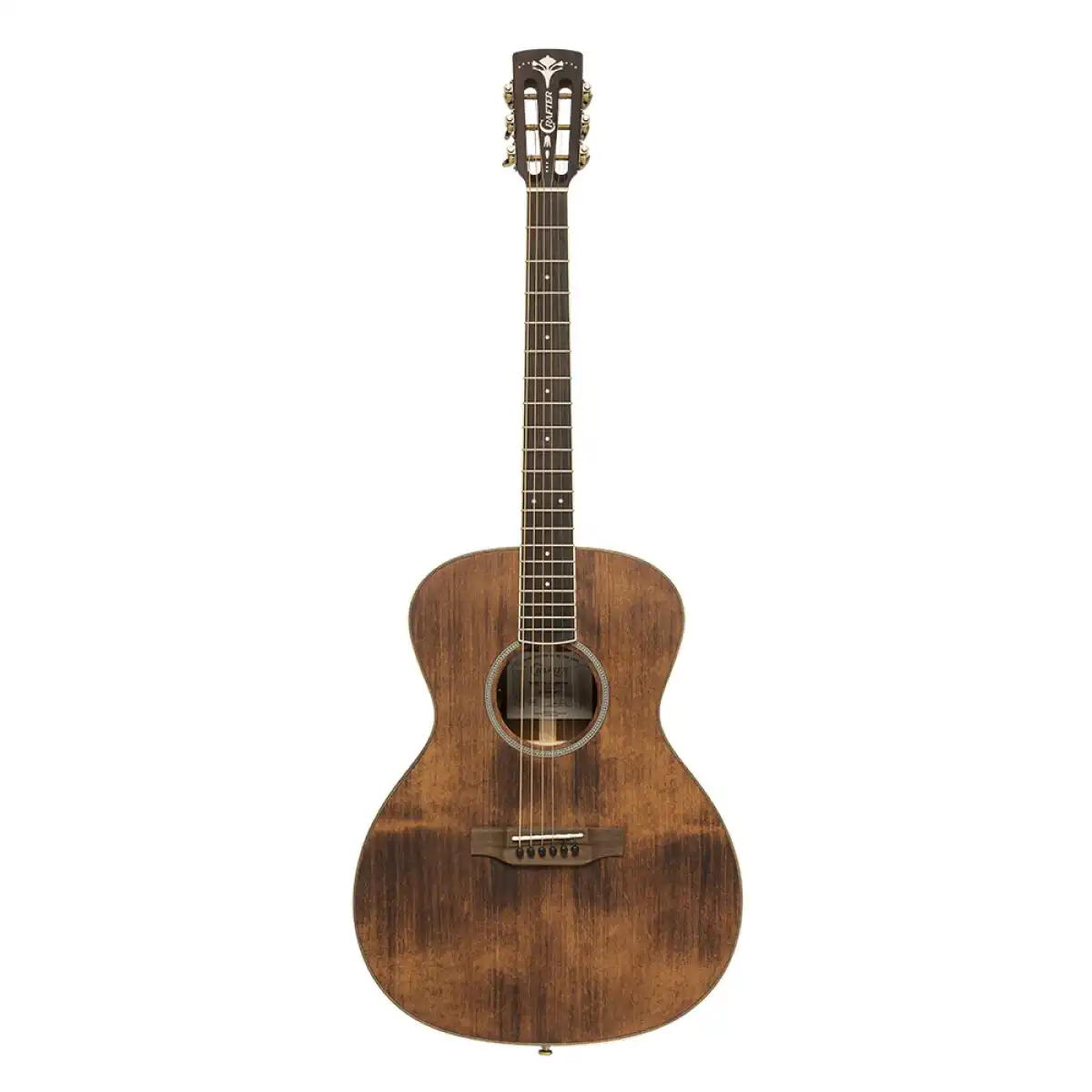 Crafter MIND T-ALPE BR Orchestra Acoustic-Electric Guitar - Brown - Image 3