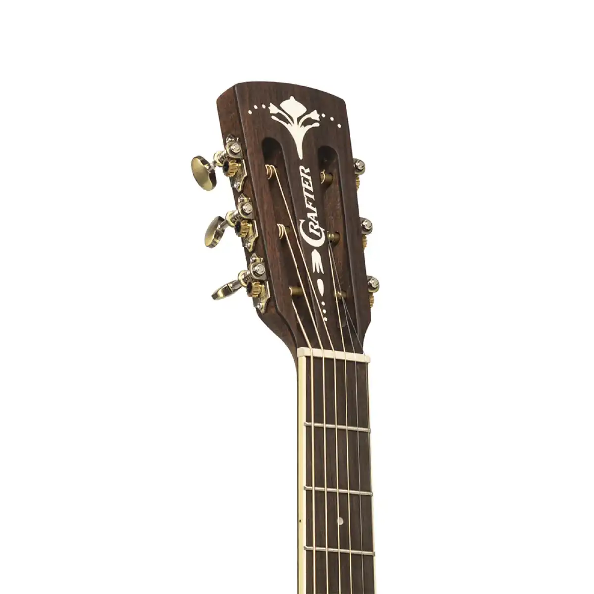 Crafter MIND T-ALPE BR Orchestra Acoustic-Electric Guitar - Brown - Image 8