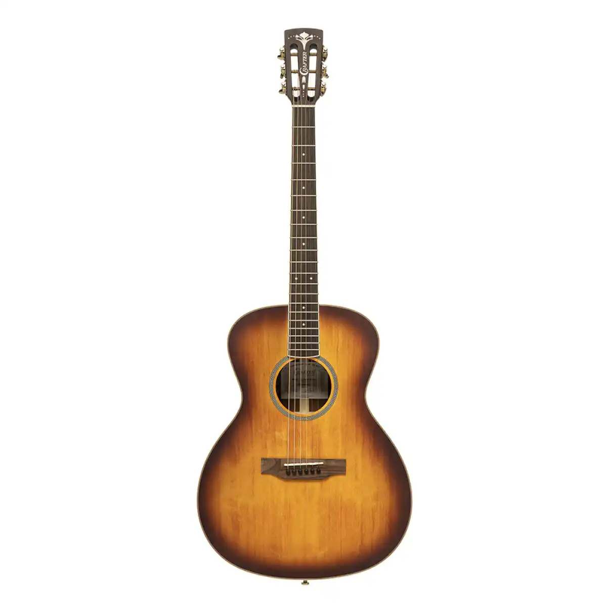 Crafter MIND T-ALPE VTG Orchestra Acoustic-Electric Guitar - Vintage Sunburst - Image 3