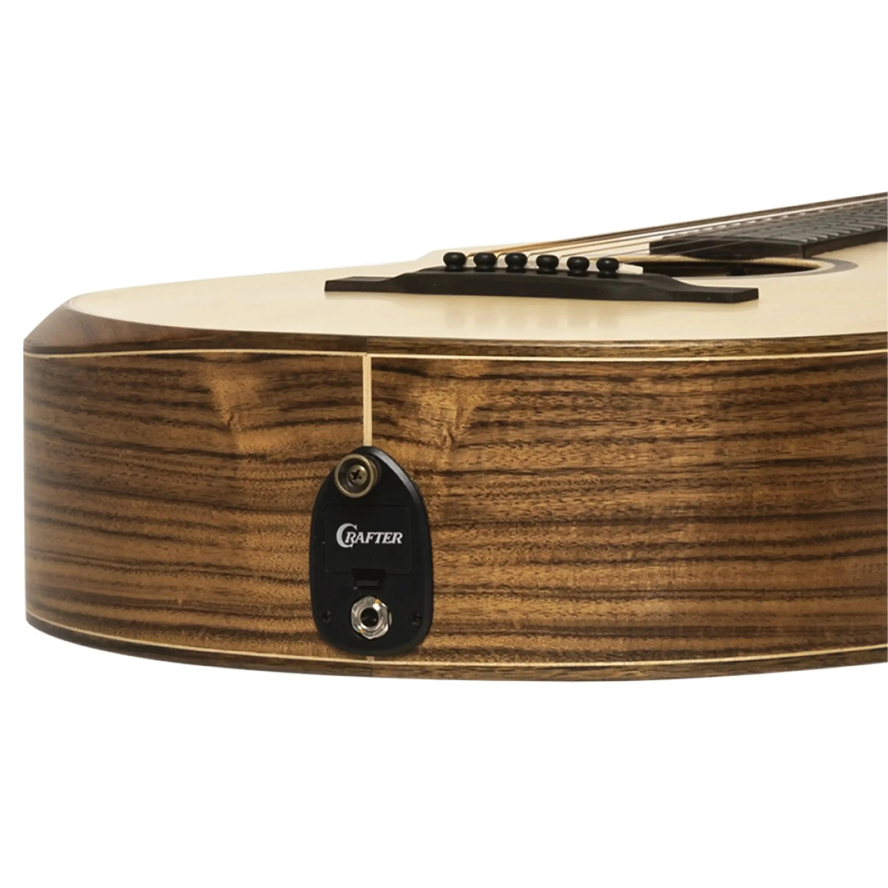 Crafter Mino Koa Acoustic-Electric Guitar - Image 3