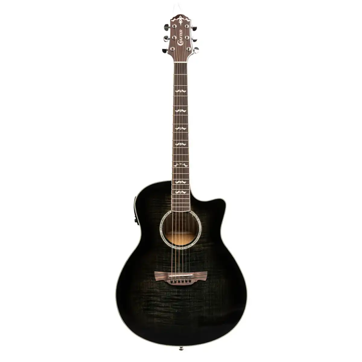 Crafter NOBLE TBK Small Jumbo Acoustic-Electric Guitar - Image 3