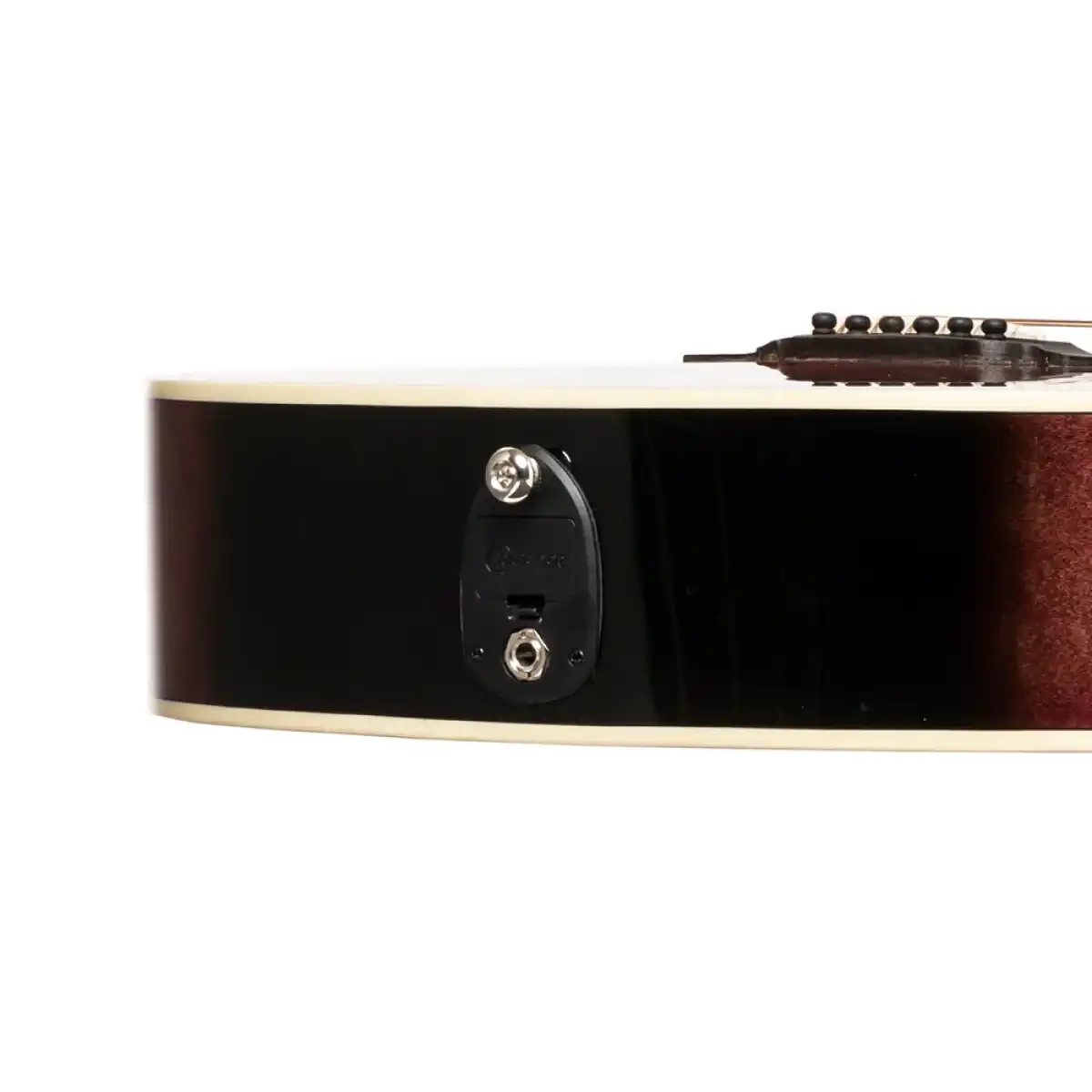 Crafter NOBLE TPS Small Jumbo Acoustic-Electric Guitar - Transparent Purple Burst - Image 6