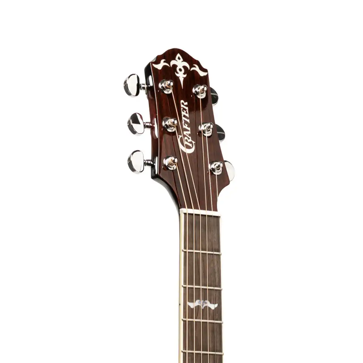 Crafter NOBLE TPS Small Jumbo Acoustic-Electric Guitar - Transparent Purple Burst - Image 8