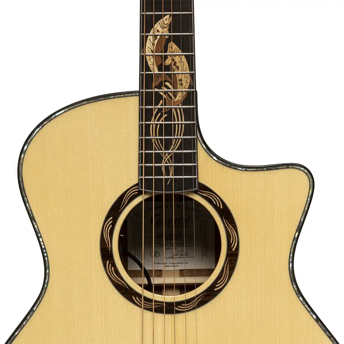 Crafter SM G-MAHO CE Anniversary Series Cutaway Grand Auditorium Acoustic-Electric Guitar - Image 5