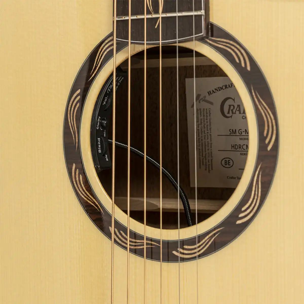 Crafter SM G-MAHO CE Anniversary Series Cutaway Grand Auditorium Acoustic-Electric Guitar - Image 7