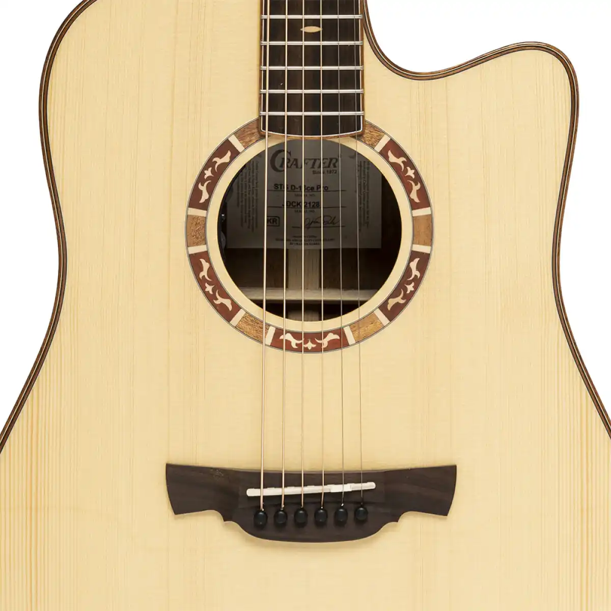 Crafter STG D16CE PRO Stage Series 16 Cutaway Dreadnought Acoustic-Electric Guitar - Image 5