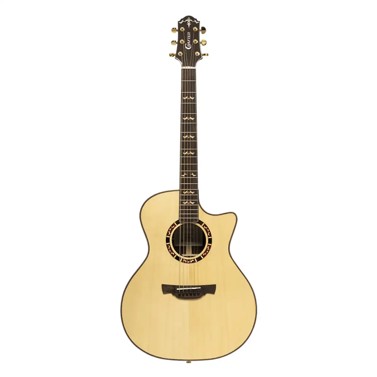 Crafter STG D20CE PRO Stage Series 20 Cutaway Dreadnought Acoustic-Electric Guitar - Image 3
