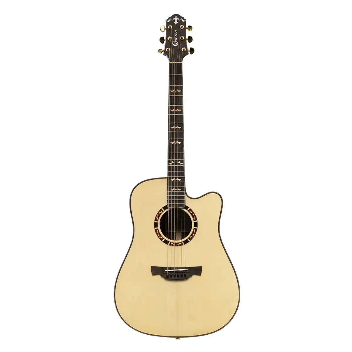 Crafter STG D22CE PRO Stage Series 22 Cutaway Dreadnought Acoustic-Electric Guitar - Image 3