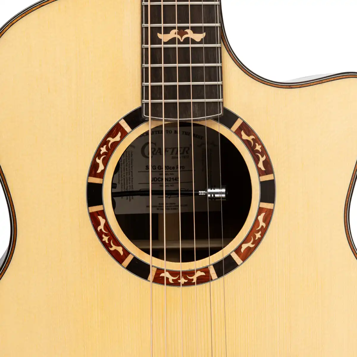 Crafter STG G20CE PRO Stage Series 20 Cutaway Grand Auditorium Acoustic-Electric Guitar - Image 5