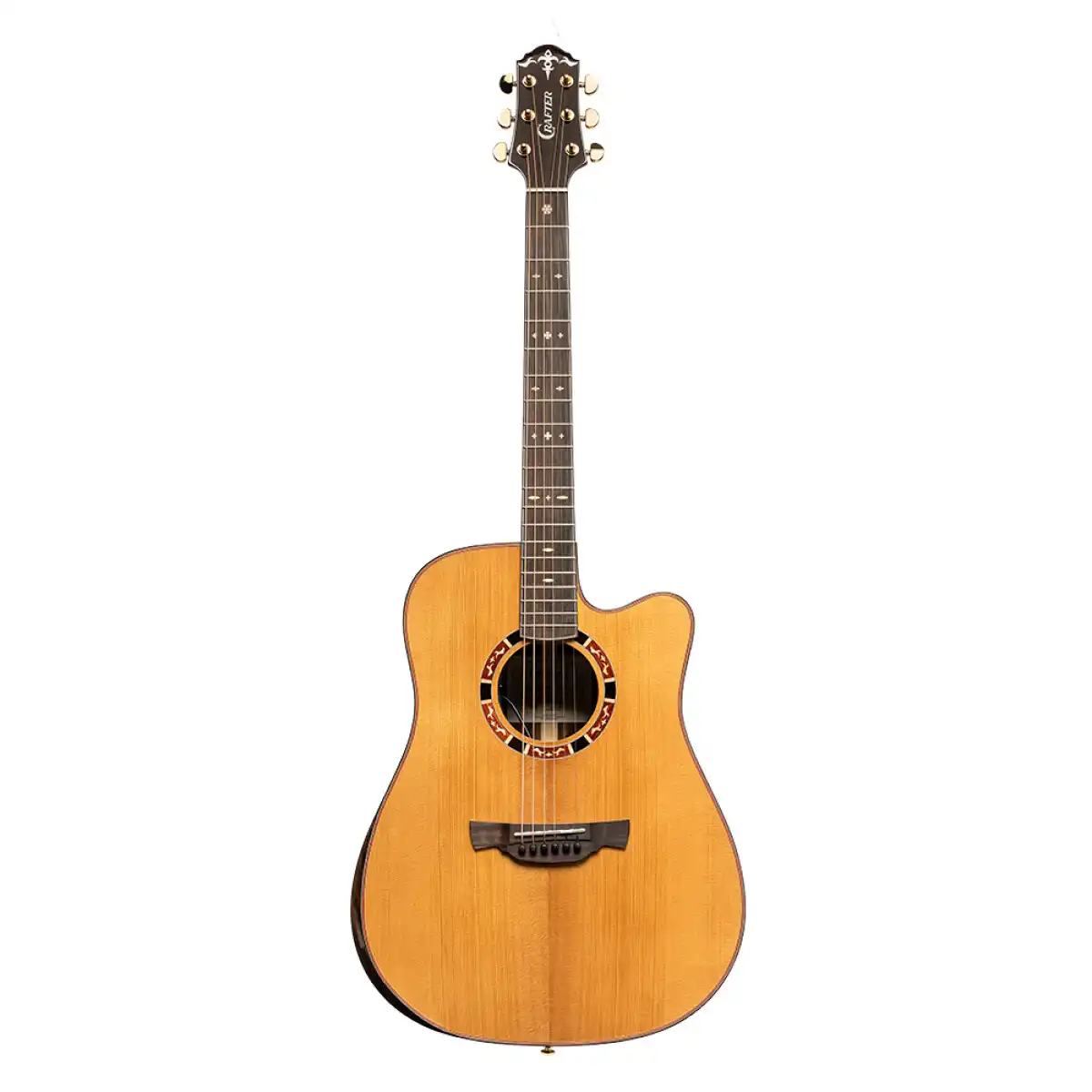 Crafter VL D22CE VL Series 22 Cutaway Dreadnought Acoustic-Electric Guitar - Image 3