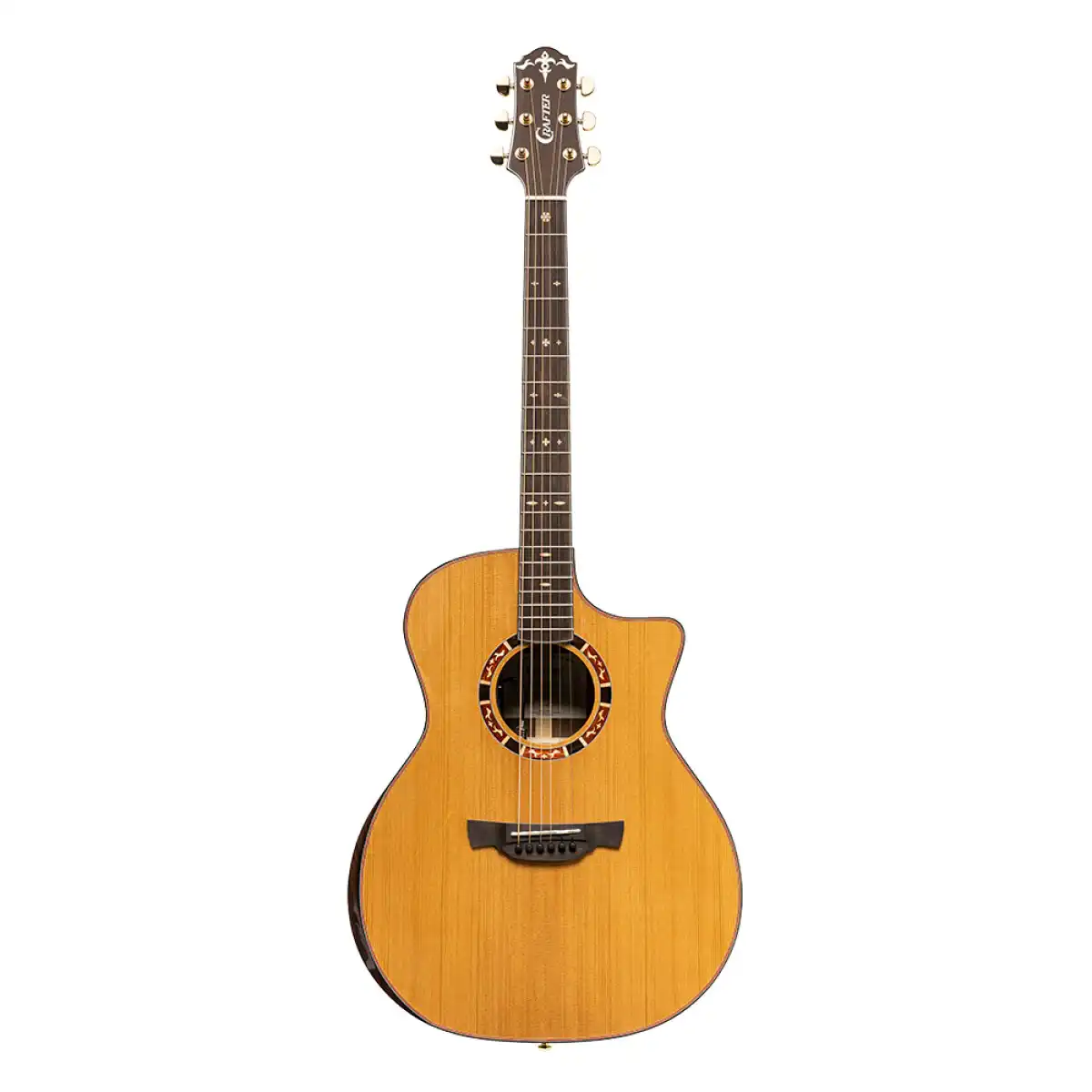 Crafter VL G22CE VL Series 22 Cutaway Grand Auditorium Acoustic-Electric Guitar - Image 3