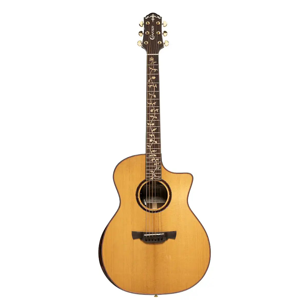 Crafter VL G28CE VL Series 28 Cutaway Grand Auditorium Acoustic-Electric Guitar - Image 3