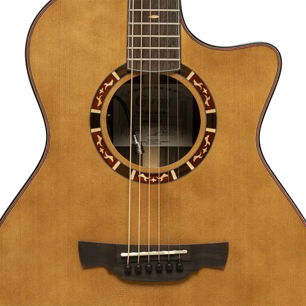 Crafter VL T22CE Orchestra Cutaway Acoustic-Electric Guitar - Image 6