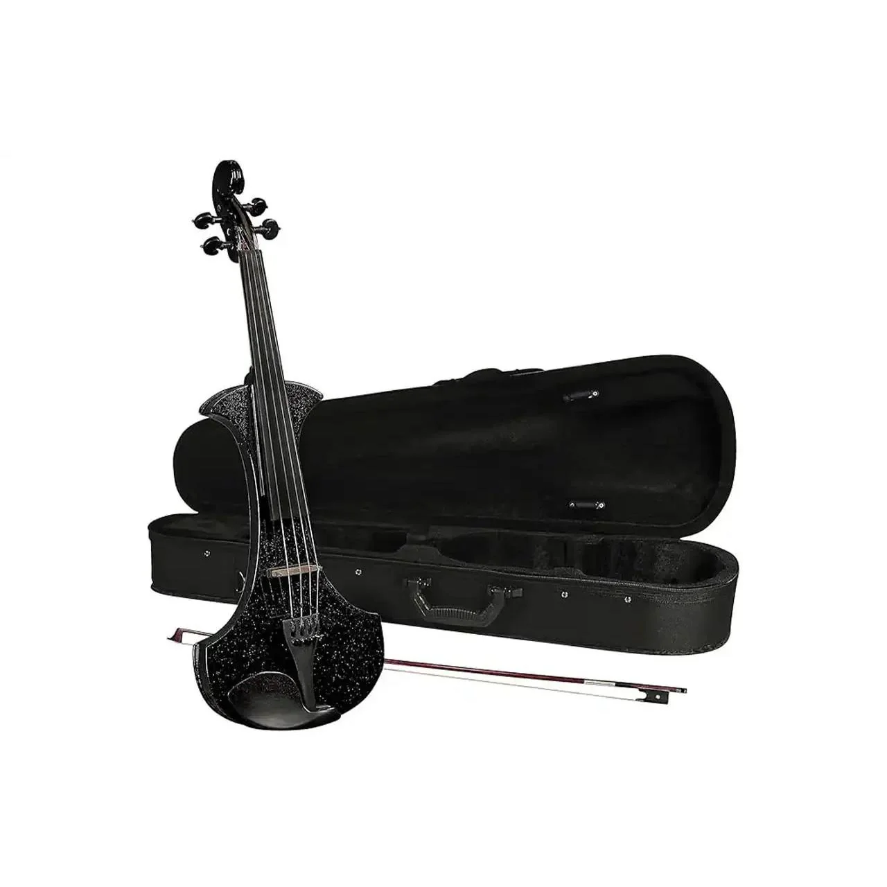 Cremona SV-180BKE Sparkling Black Premier Student 4/4 Electric Violin - Image 3
