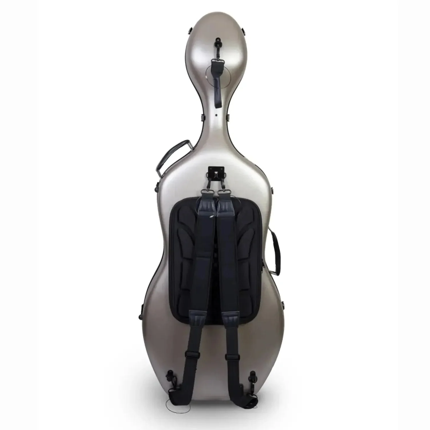 Crossrock CRF1020CEFHT Polycarbonate 4/4 Cello Case - Champagne - Image 2