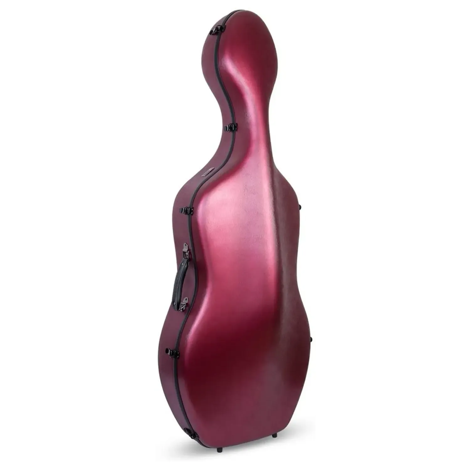Crossrock CRF1020CEFHT Polycarbonate 4/4 Cello Case - Red