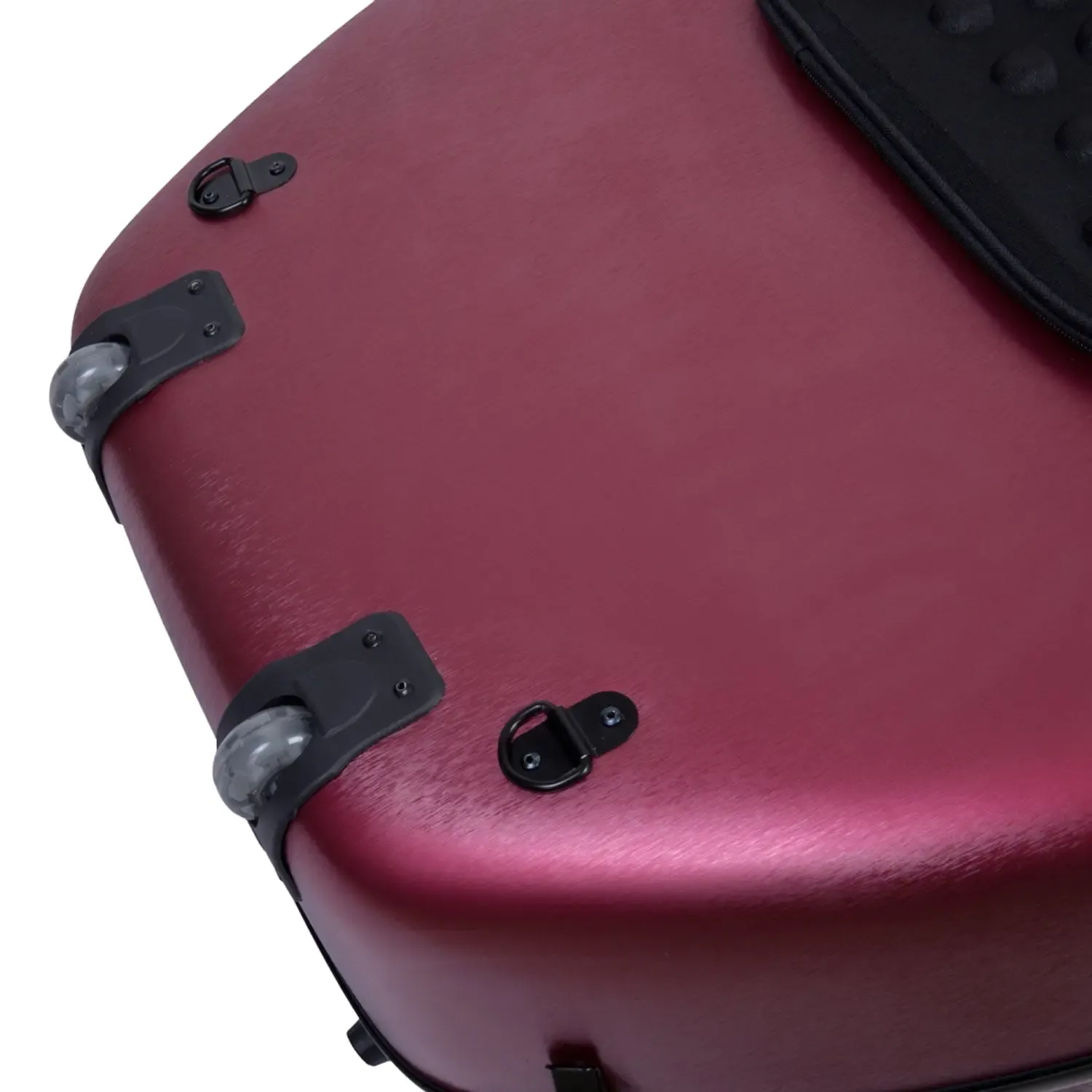 Crossrock CRF1020CEFHT Polycarbonate 4/4 Cello Case - Red - Image 4