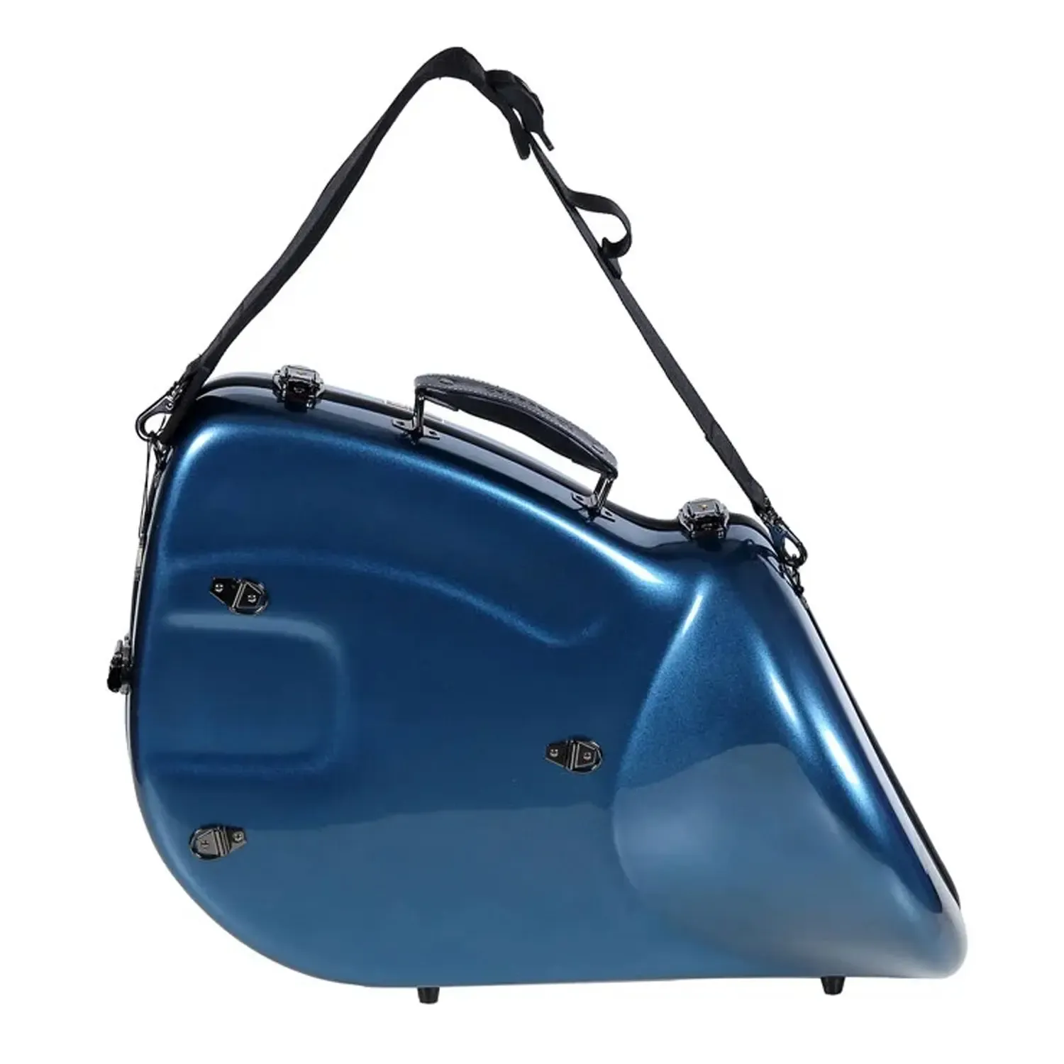 Crossrock CRF1020FHU Fiberglass French Horn Case - Blue