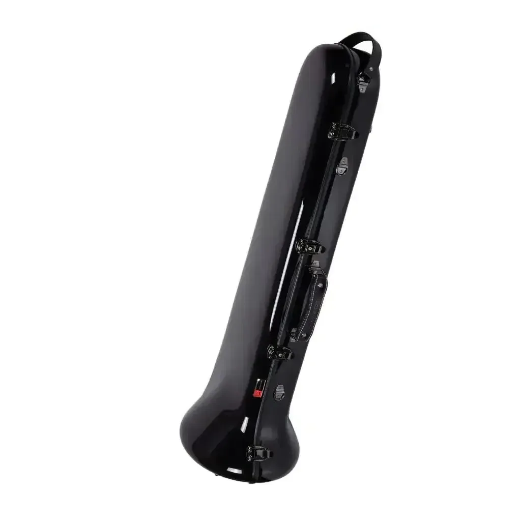 Crossrock CRF1020TB-BK Fiberglass Tenor Trombone Case - Black - Image 4
