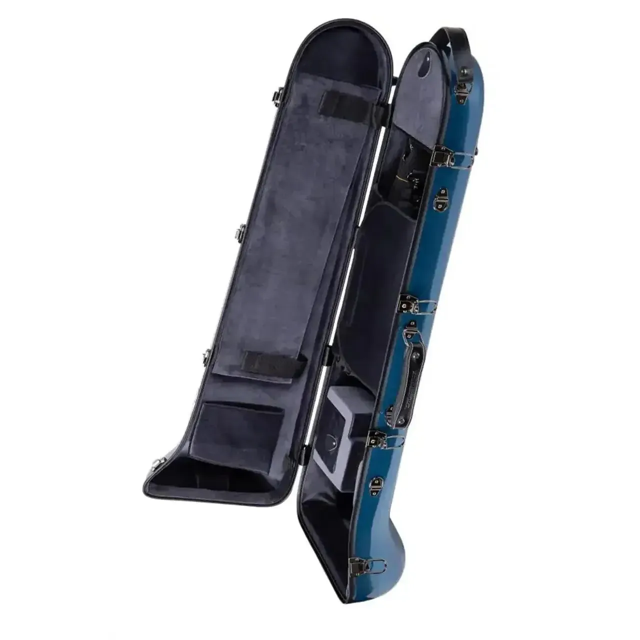 Crossrock CRF1020TB-BL Fiberglass Tenor Trombone Case - Blue - Image 5