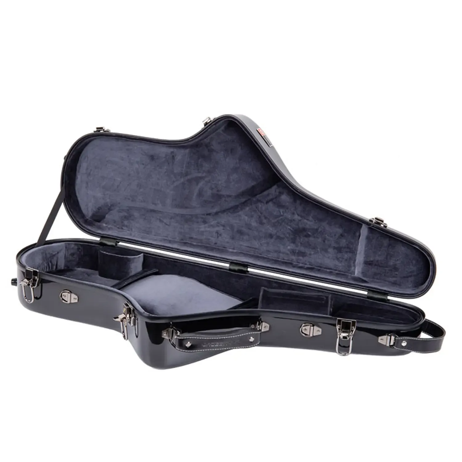 Crossrock CRF1020TS Fiberglass Tenor Saxophone Case - Black - Image 2