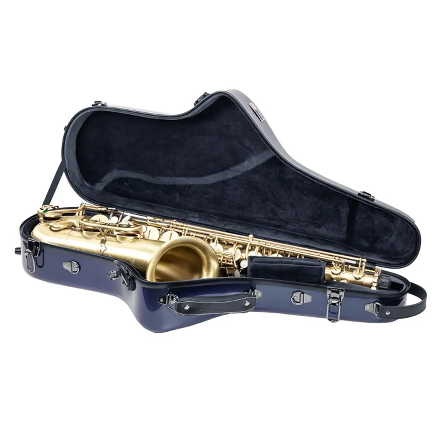Crossrock CRF1020TS Fiberglass Tenor Saxophone Case - Illusion-Blue - Image 3