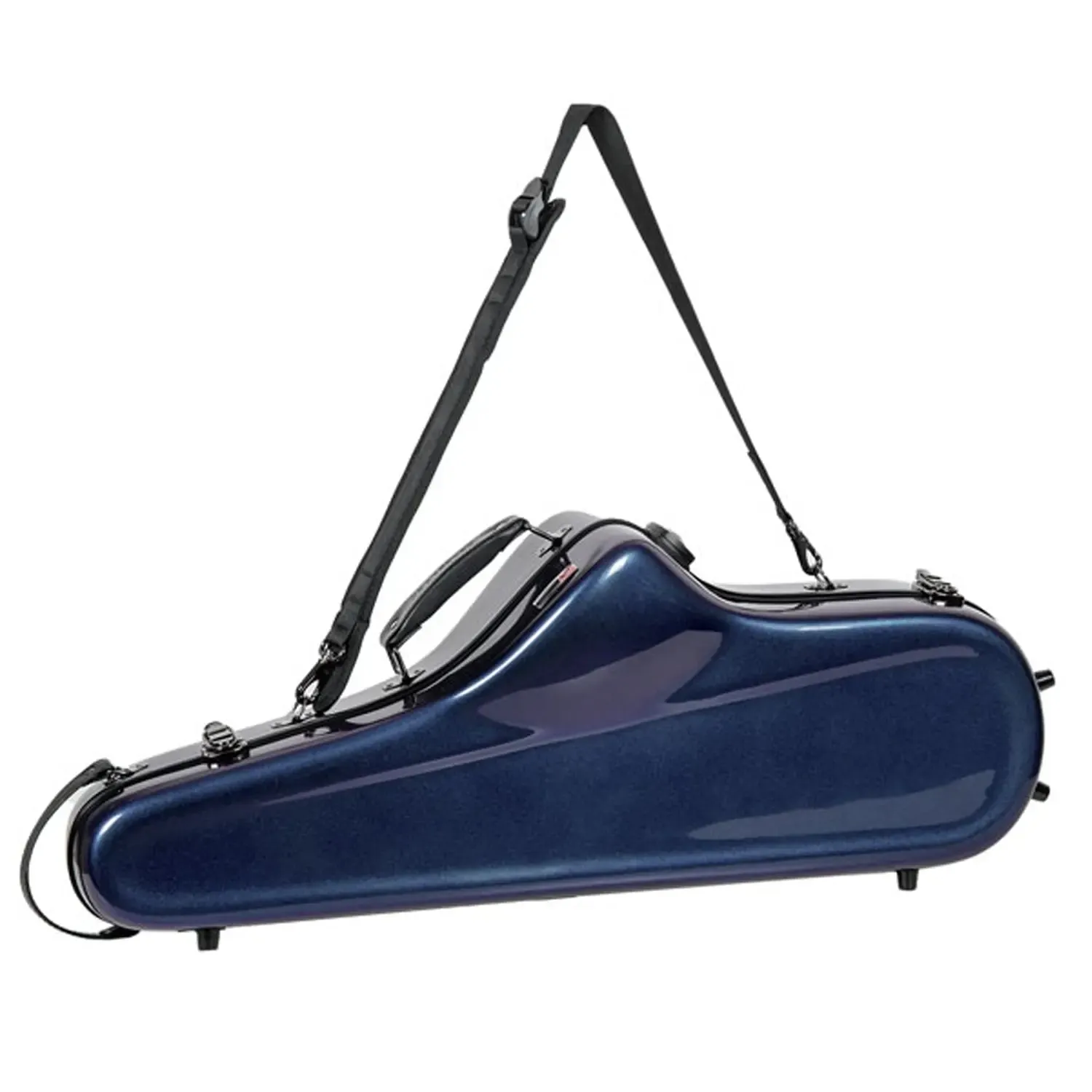 Crossrock CRF1020TS Fiberglass Tenor Saxophone Case - Illusion-Blue - Image 4