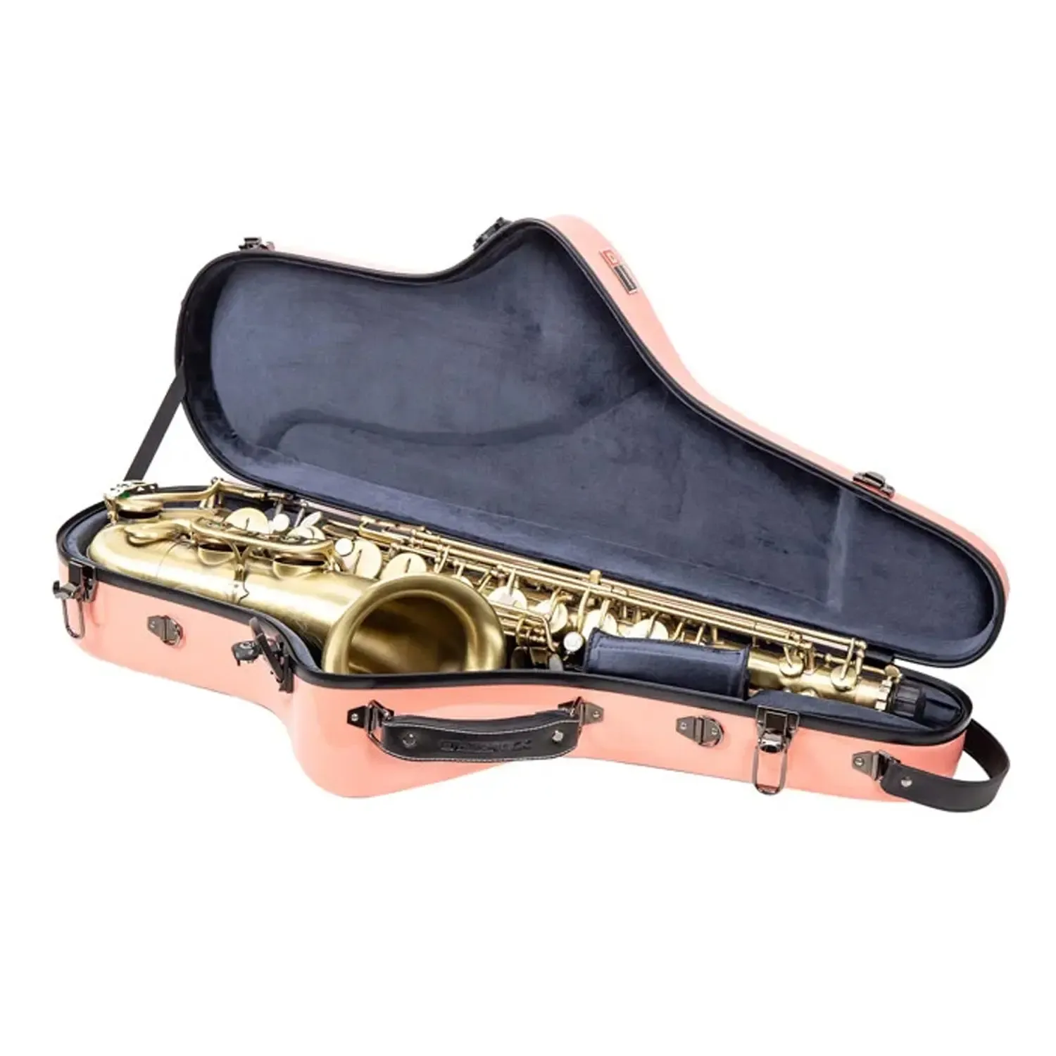 Crossrock CRF1020TS Fiberglass Tenor Saxophone Case - Spanish-Pink - Image 3