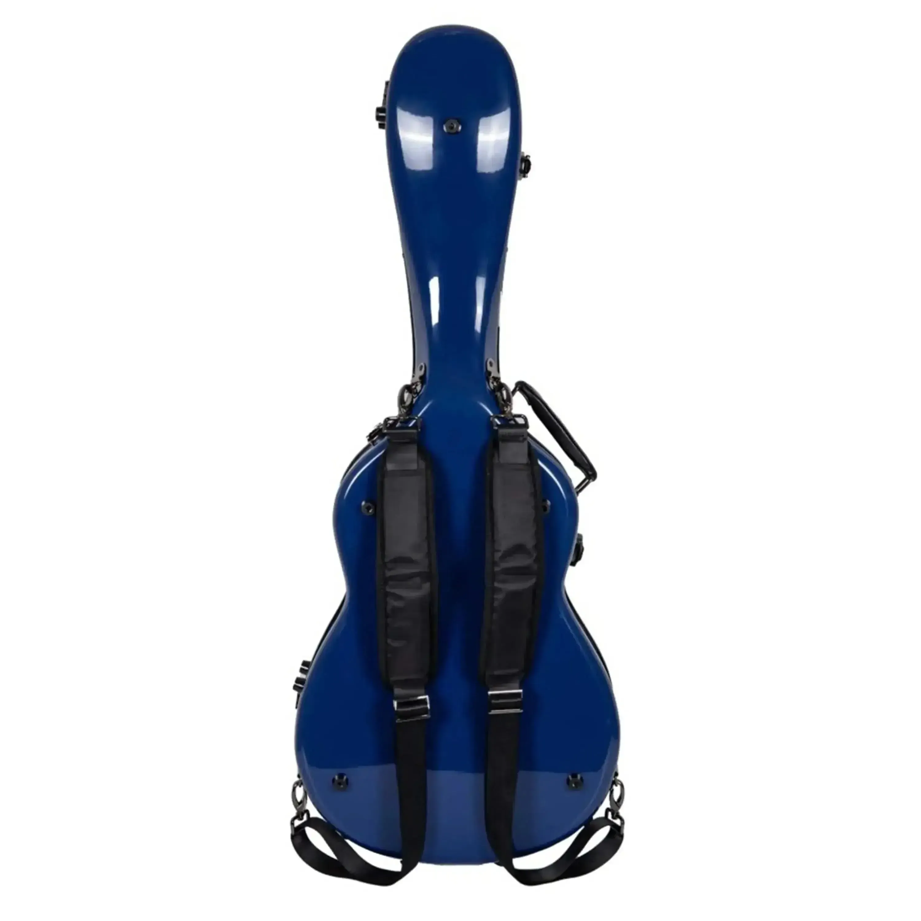 Crossrock CRF2020-00012NVBL Acoustic Guitar Fiberglass Case for Martin 000 Style - Navy Blue - Image 2