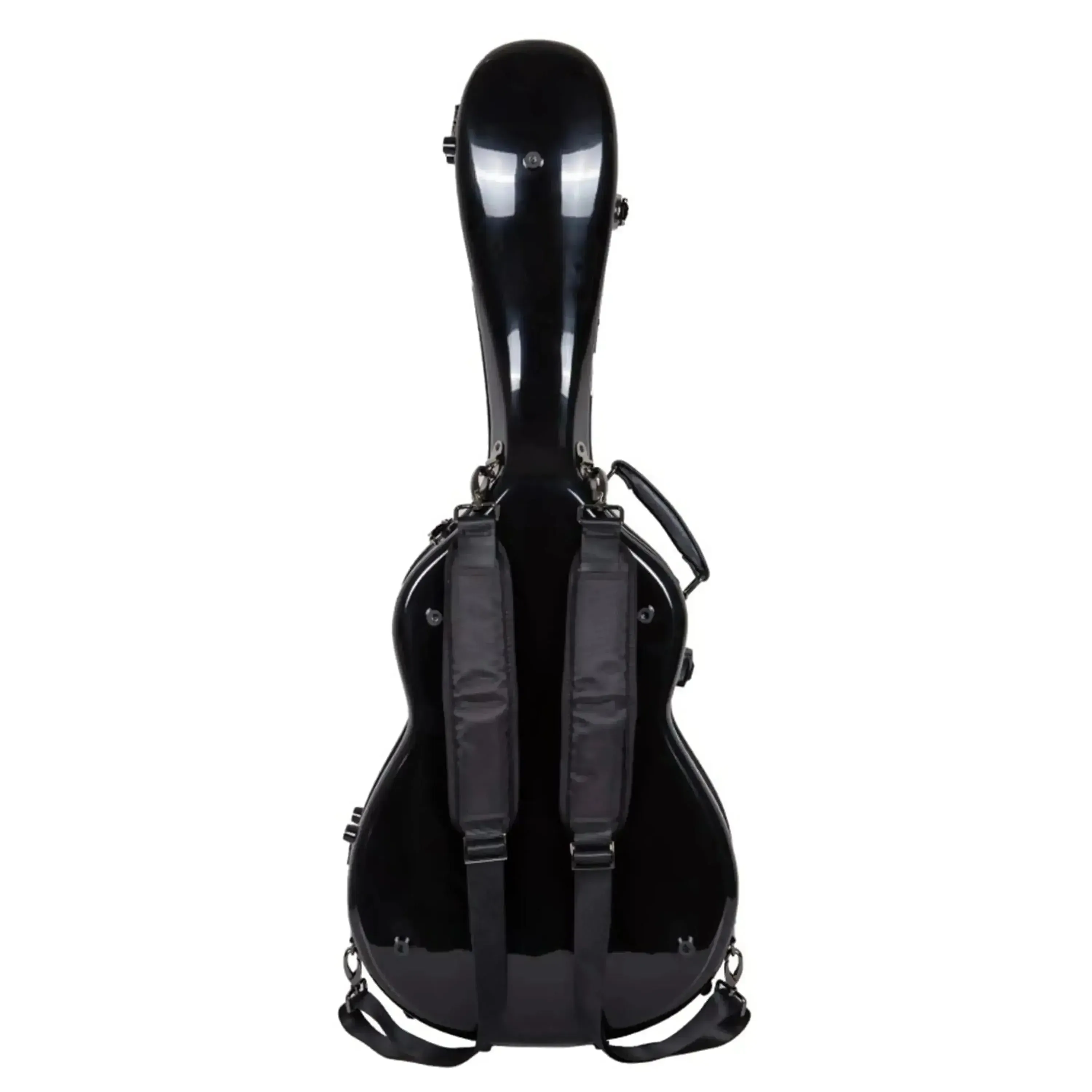 Crossrock CRF2020-0012BK Acoustic Guitar Fiberglass Case for 00 Style - Black - Image 2