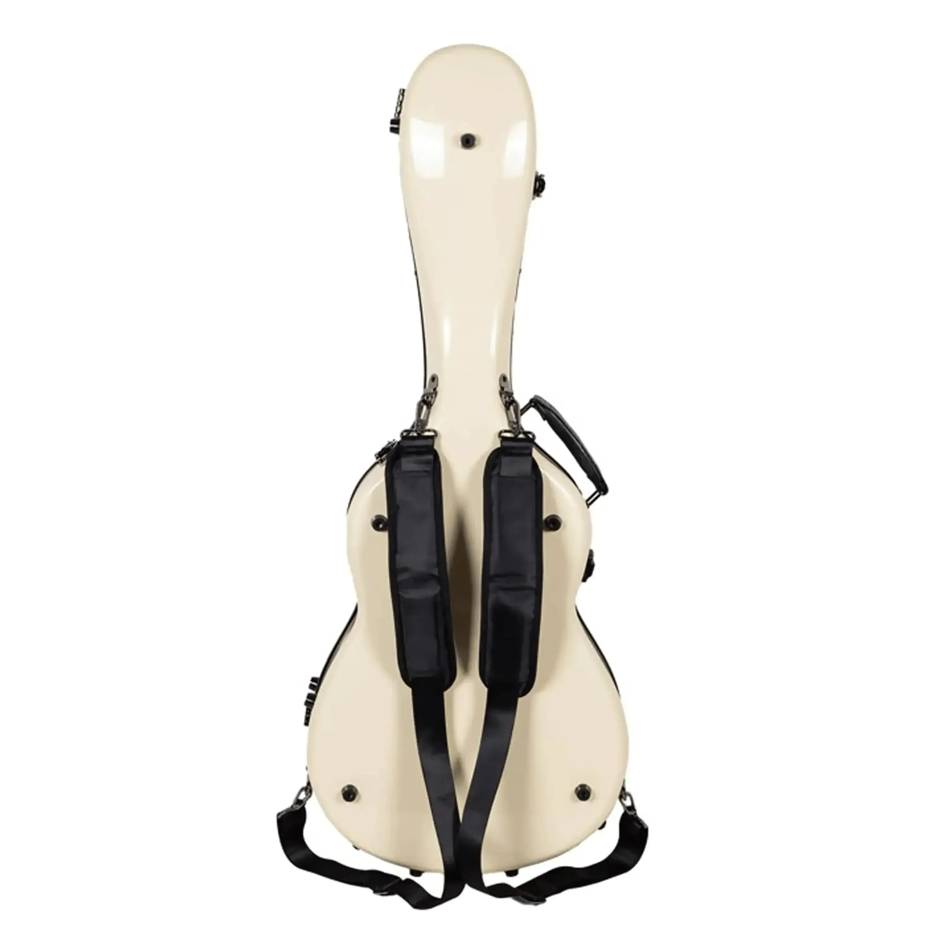 Crossrock CRF2020-0012IV Acoustic Guitar Fiberglass Case for 00 Style - Ivory - Image 3