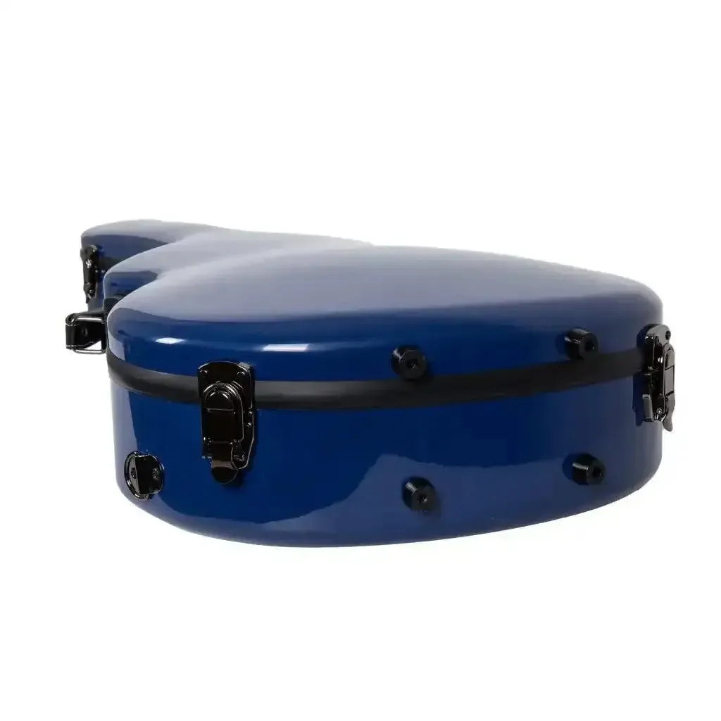 Crossrock CRF2020-0012NVBL Acoustic Guitar Fiberglass Case for 00 Style - Navy Blue - Image 4