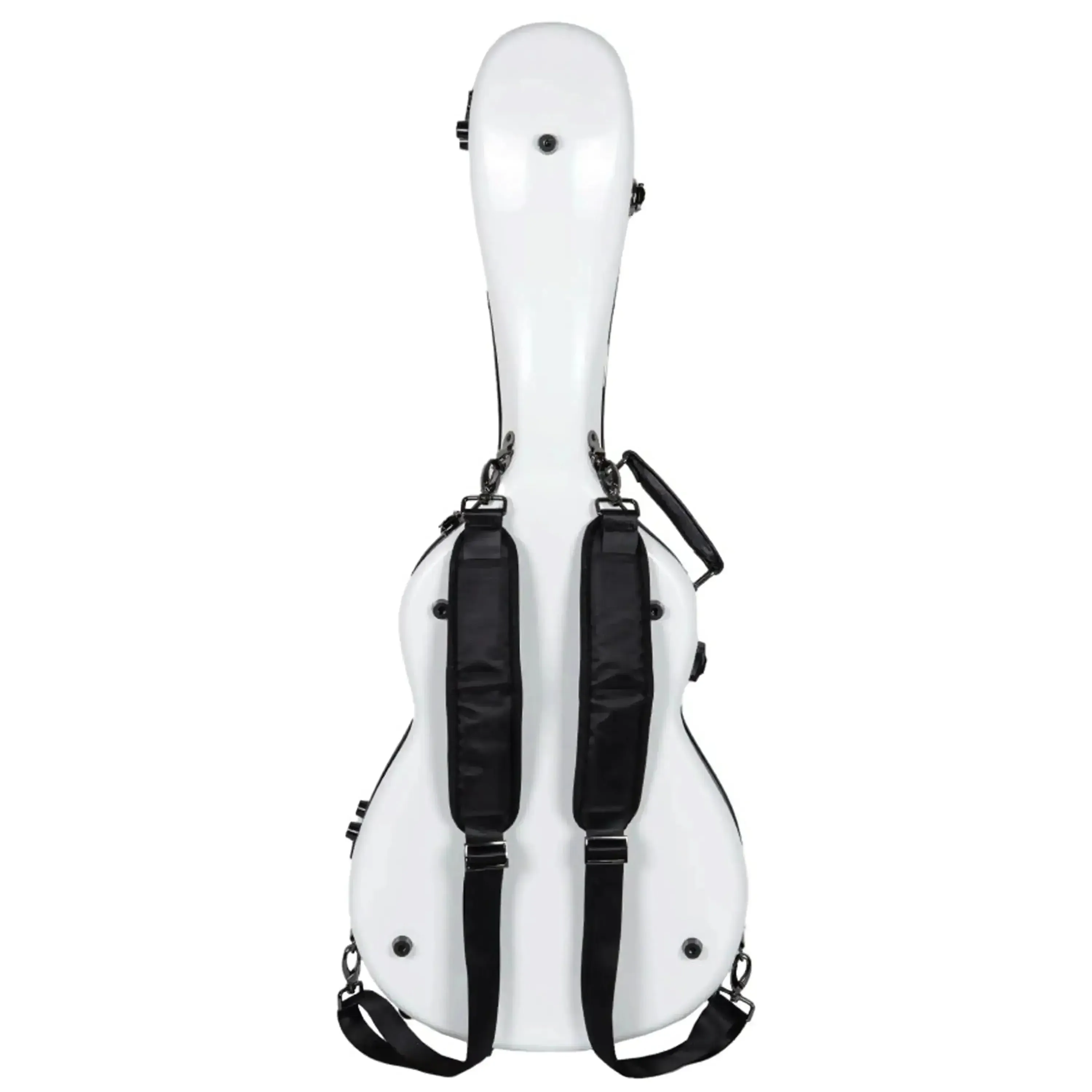 Crossrock CRF2020-0012WH Acoustic Guitar Fiberglass Case for 00 Style - White - Image 3