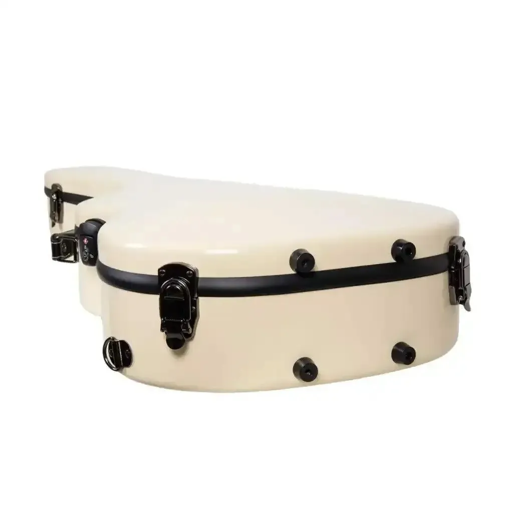 Crossrock CRF2020CTIV Torres Classical Fiberglass 3/4 Guitar Case - Ivory - Image 4