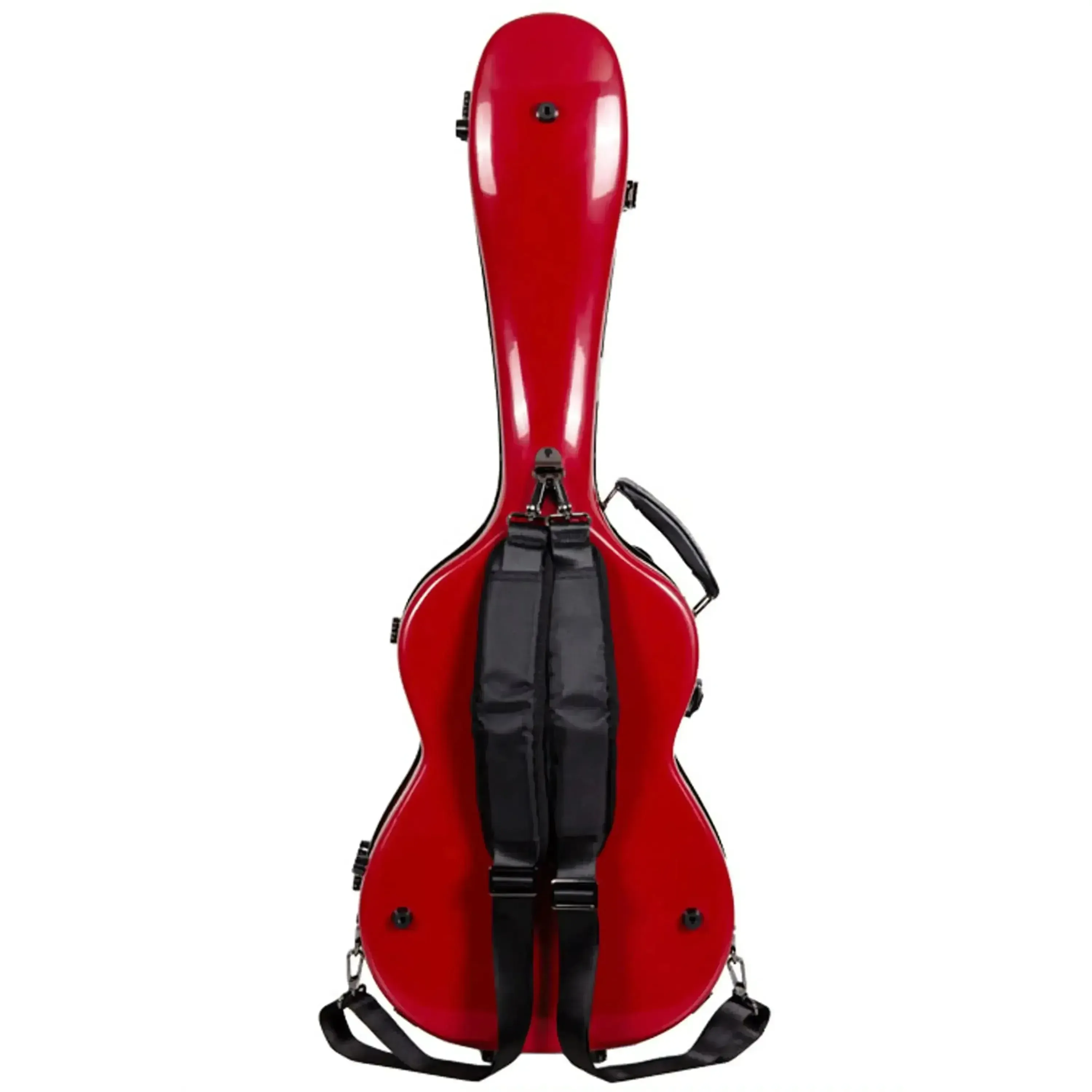 Crossrock CRF2020CTRD Torres Classical Fiberglass 3/4 Guitar Case - Red - Image 2