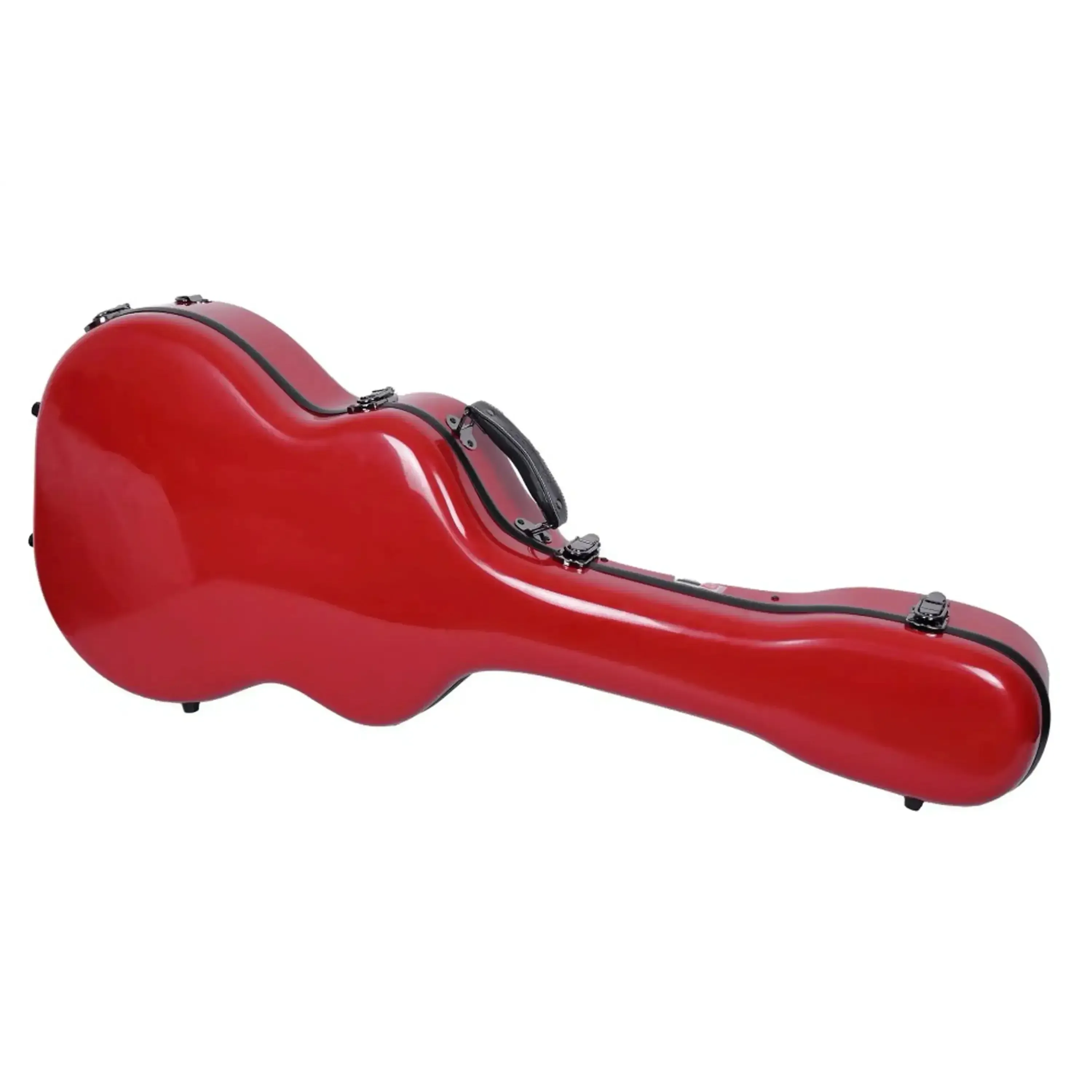 Crossrock CRF2020GARD Acoustic Guitar Fiberglass Case for Martin Grand Performance - Red