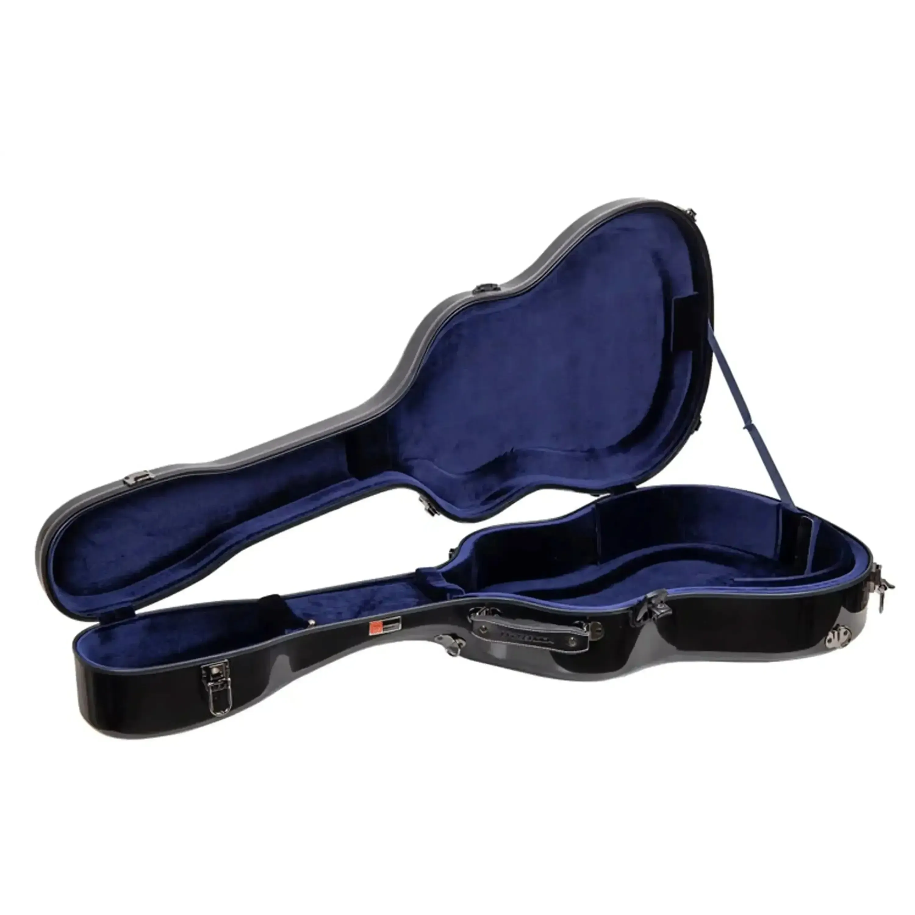 Crossrock CRF2020J45 Black Jumbo Dreadnought Fiberglass Guitar Case - Image 2